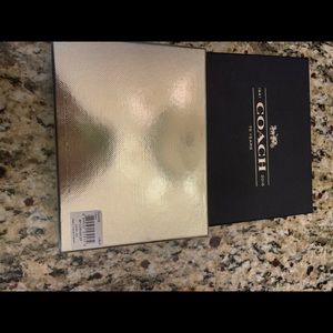 Leather Authentic Coach Wristlet with Box